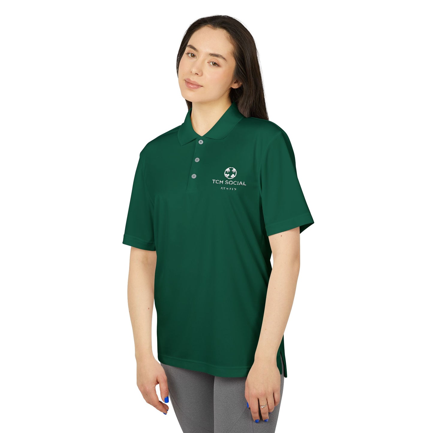 TCH Social Austin Adidas Unisex Performance Polo