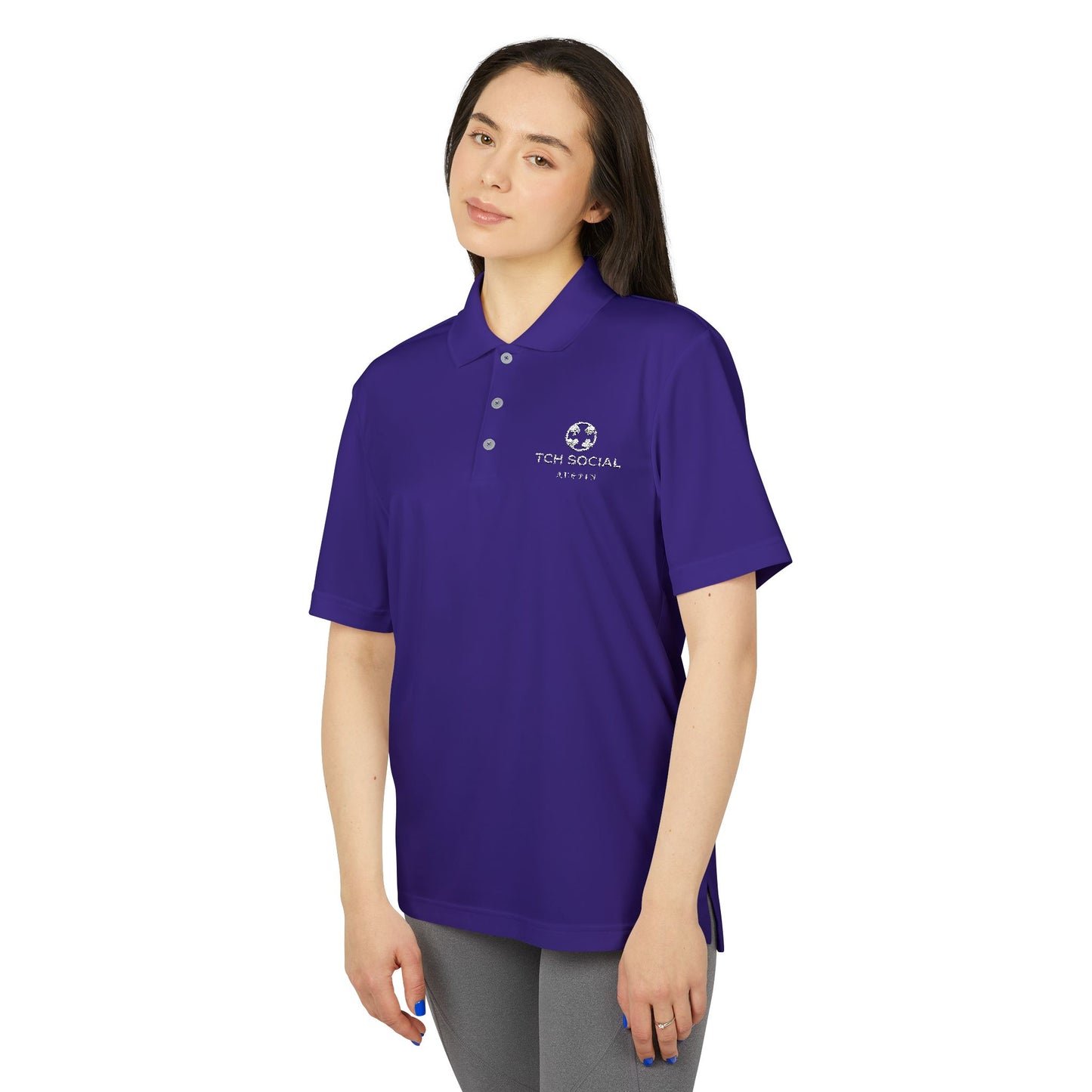 TCH Social Austin Adidas Unisex Performance Polo