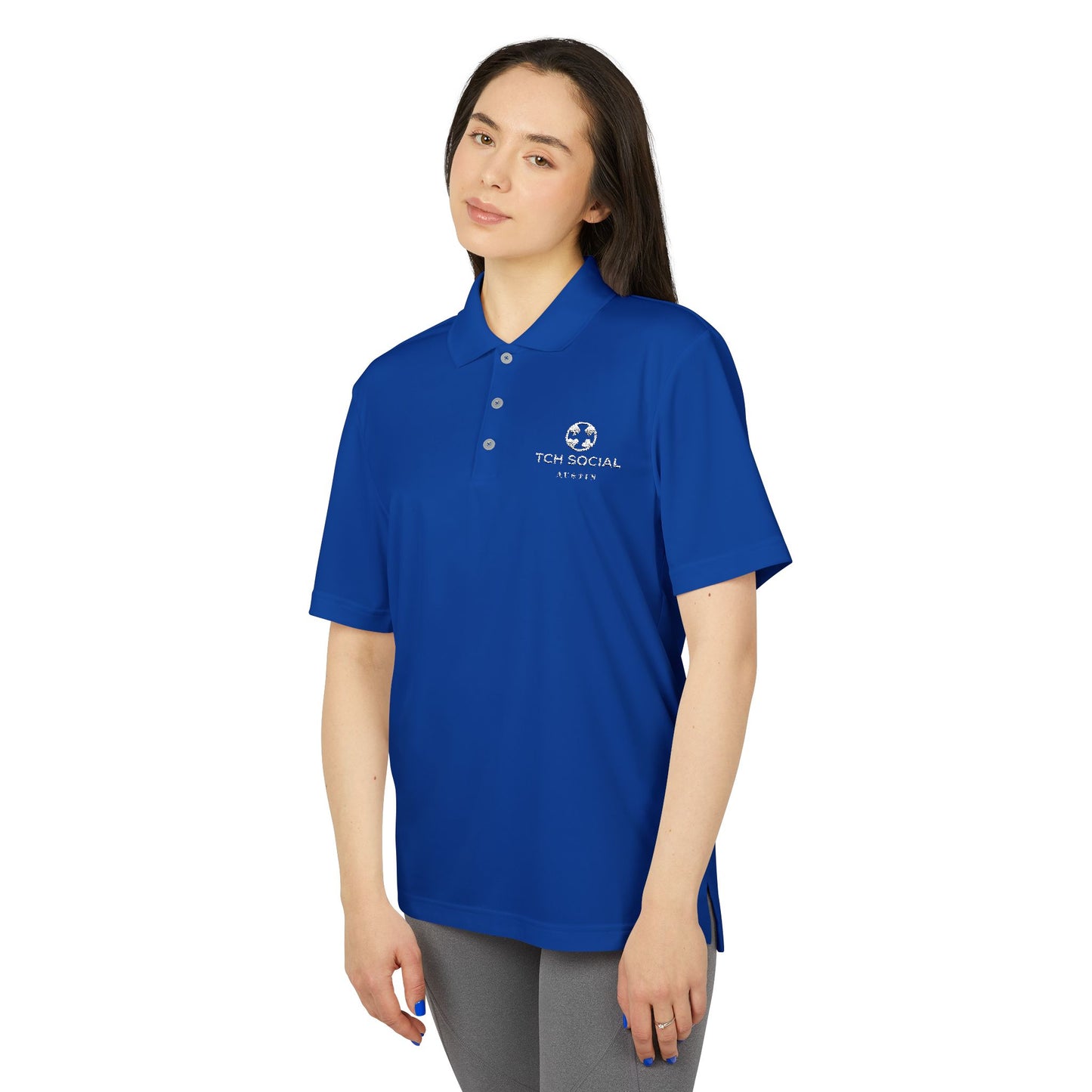 TCH Social Austin Adidas Unisex Performance Polo