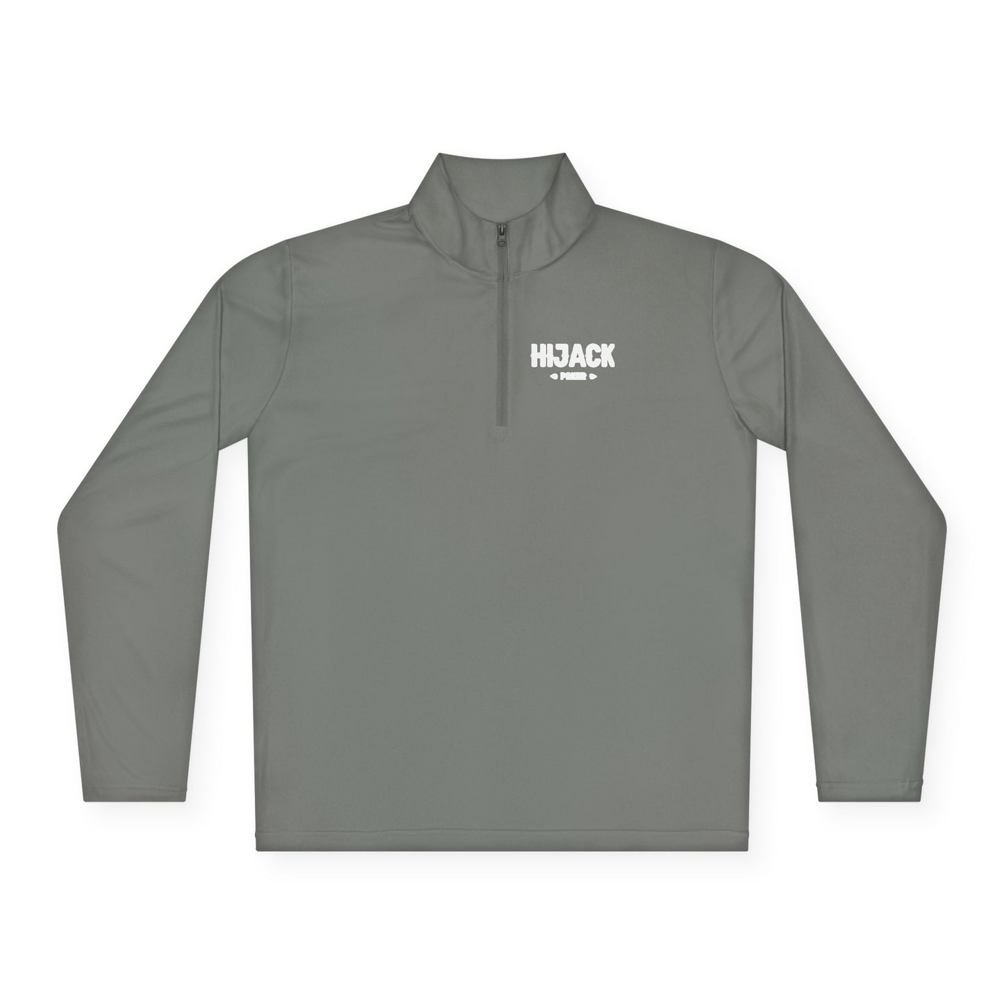 Hijack Poker White Logo Unisex Quarter-Zip Pullover