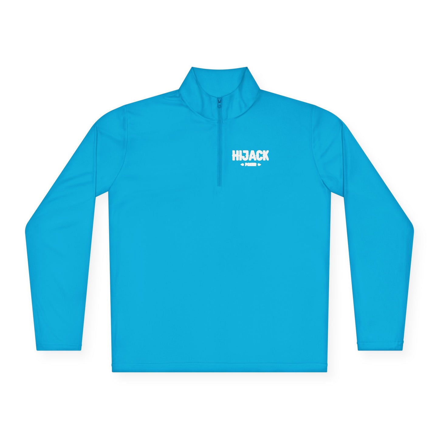 Hijack Poker White Logo Unisex Quarter-Zip Pullover