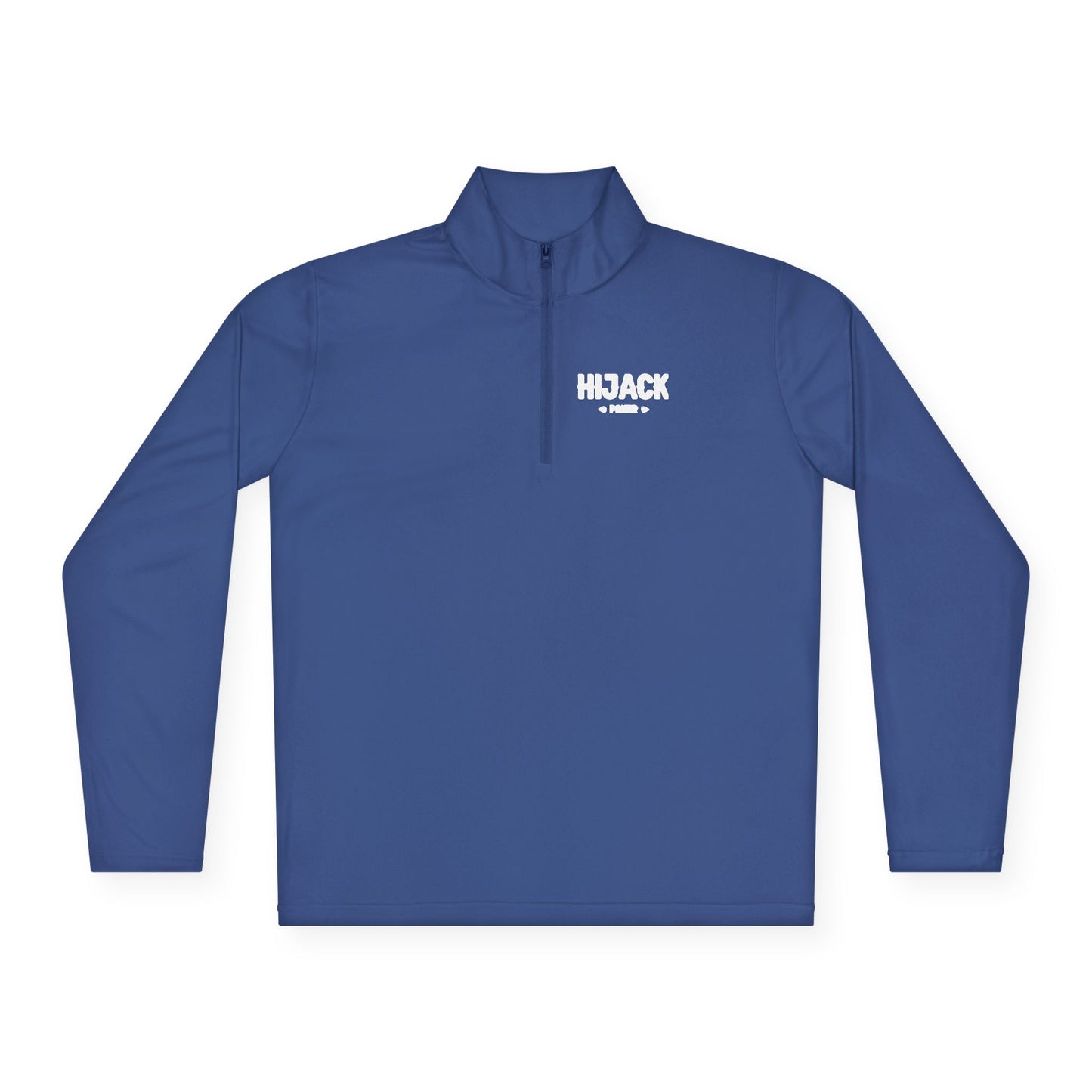 Hijack Poker White Logo Unisex Quarter-Zip Pullover