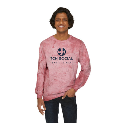 TCH Social Las Colinas Premium Color Blast Crewneck Sweatshirt