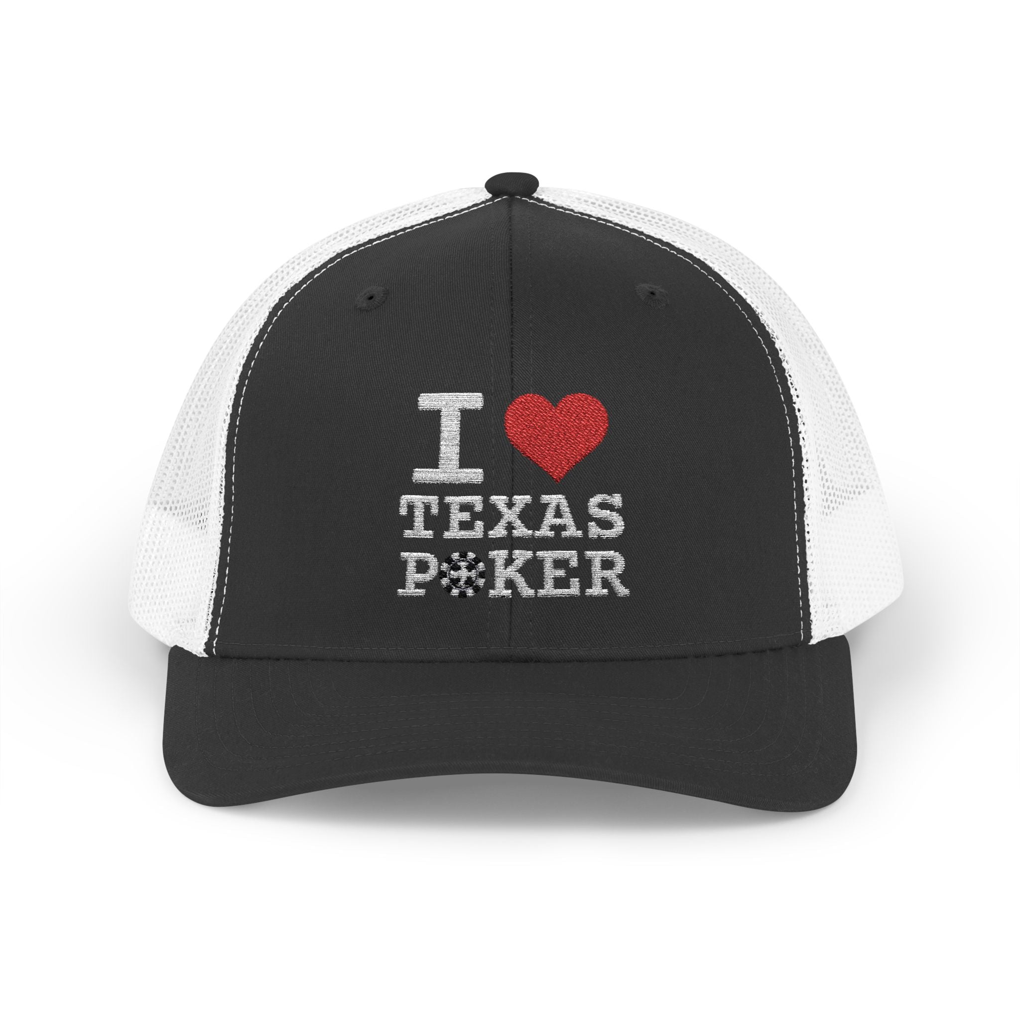 I Love Texas Poker Snapback Trucker Cap