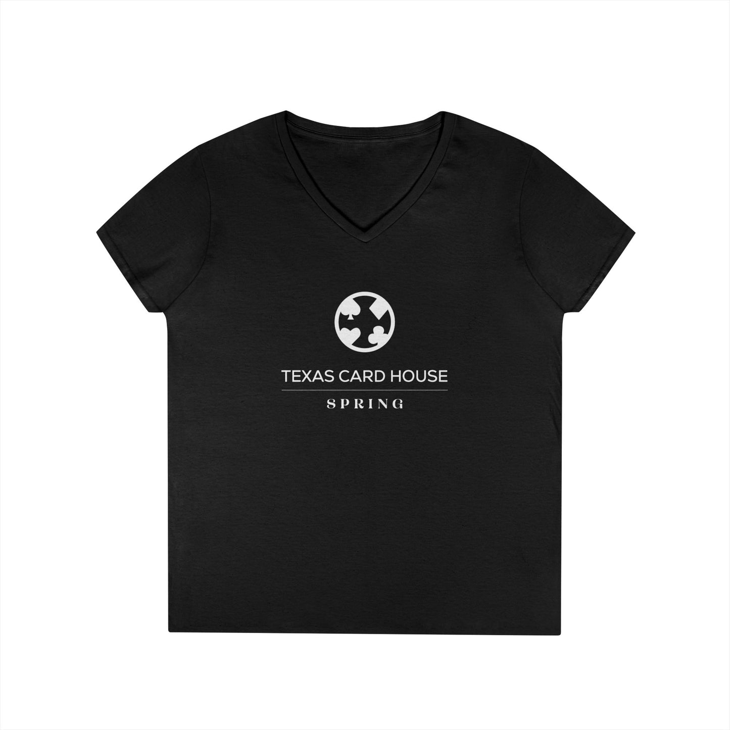 Texas Card House Spring Ladies' V-Neck T-Shirt