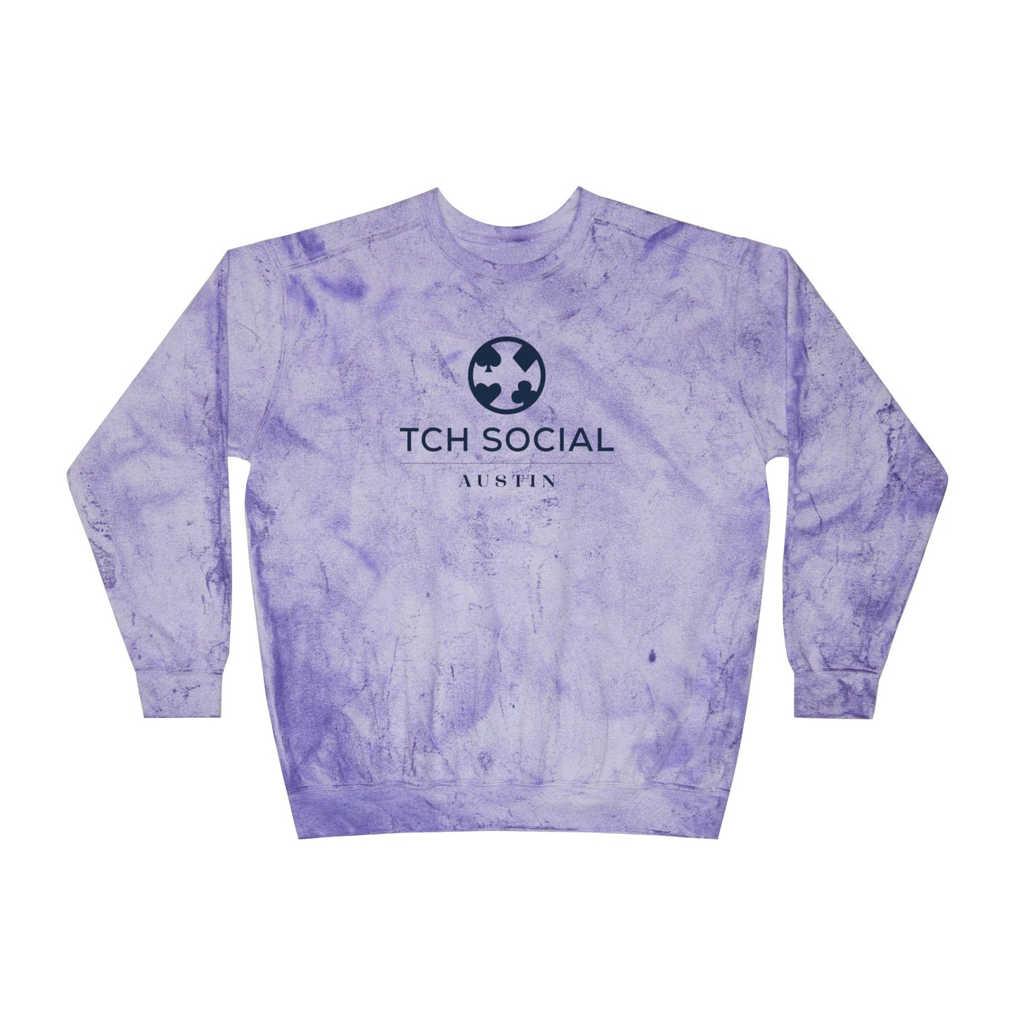 TCH Social Austin Premium Color Blast Crewneck Sweatshirt