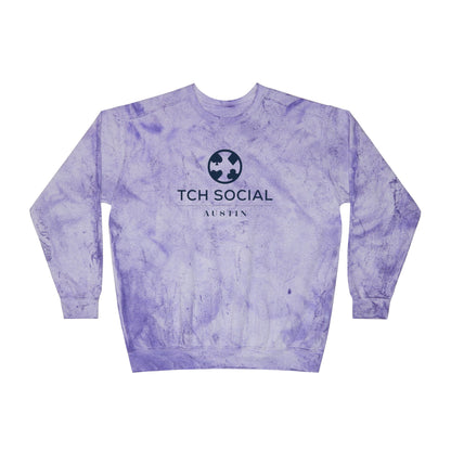 TCH Social Austin Premium Color Blast Crewneck Sweatshirt