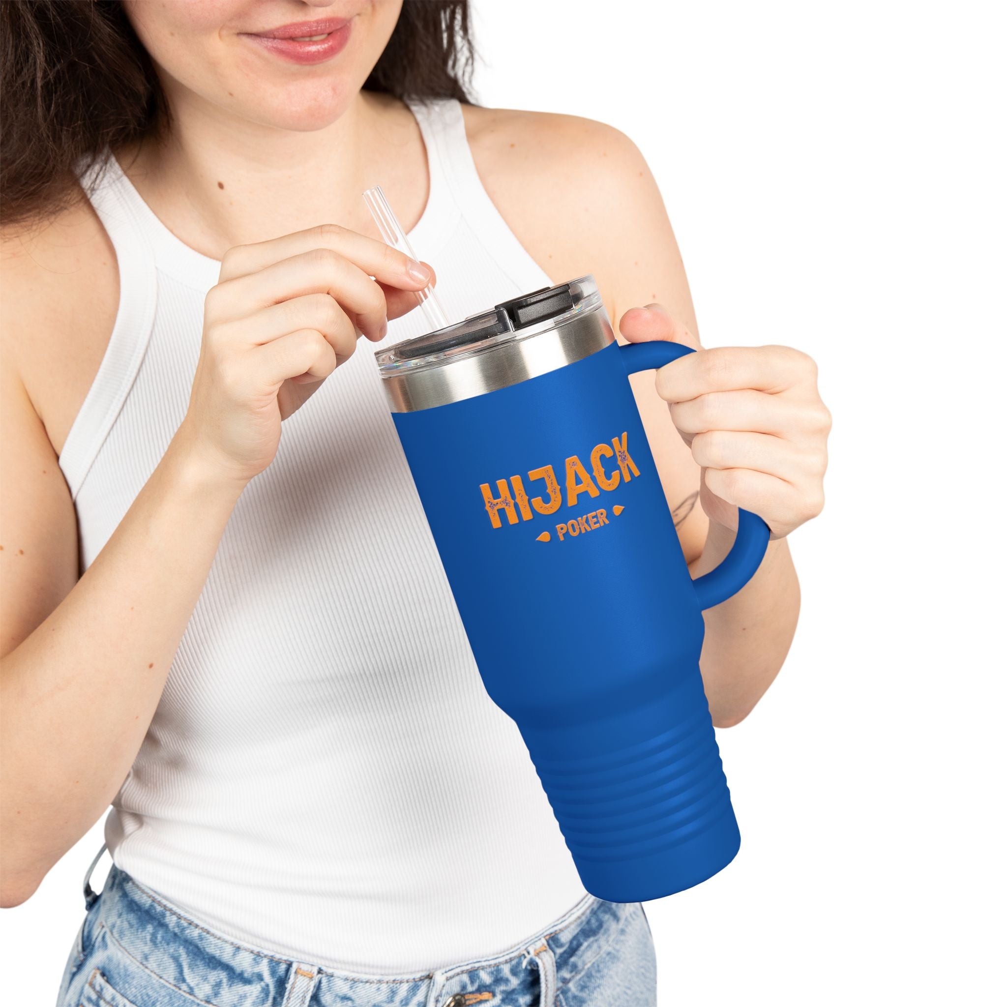 Hijack Poker Insulated Travel Mug, 40oz