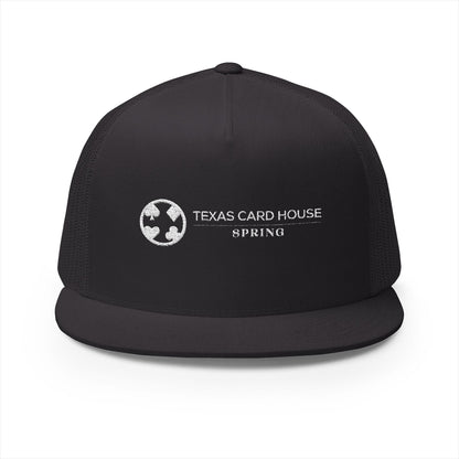 Texas Card House Spring 5 Panel Trucker Cap (Embroidery)