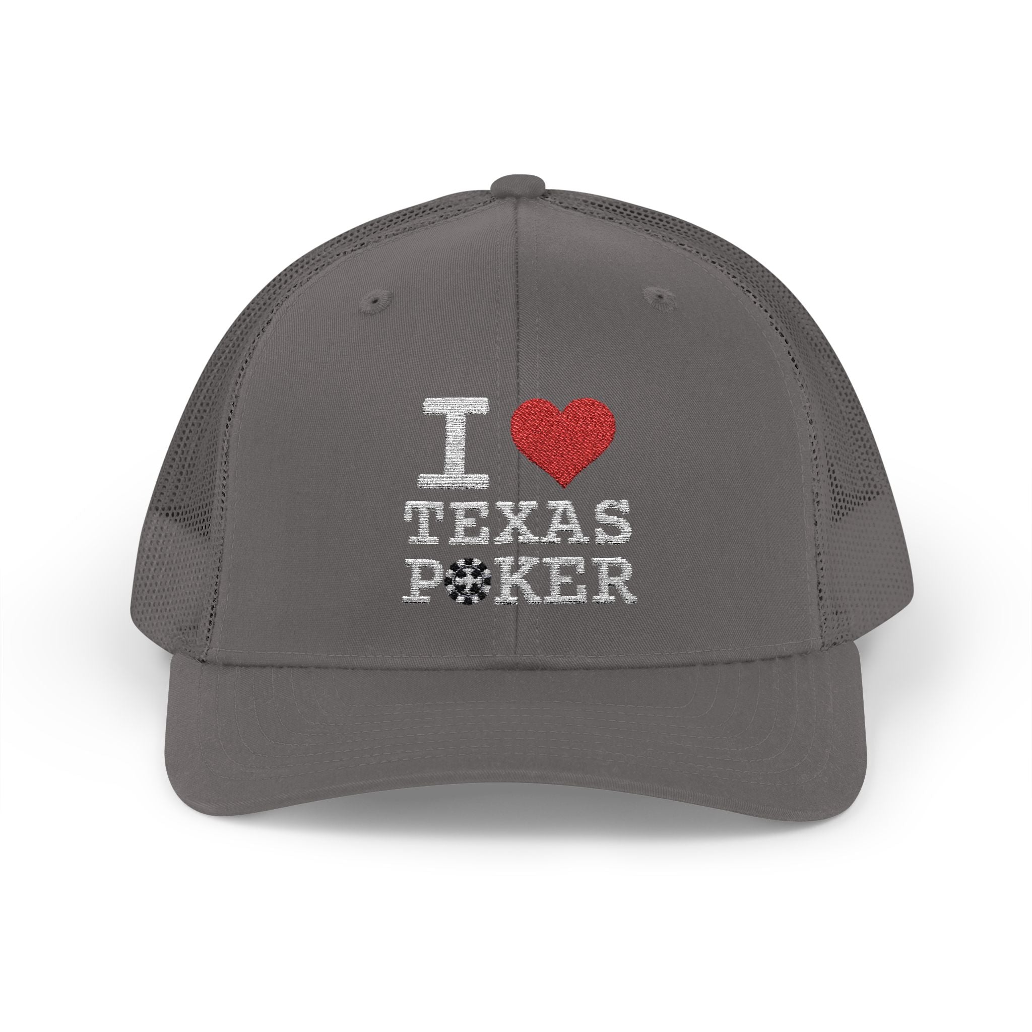 I Love Texas Poker Snapback Trucker Cap