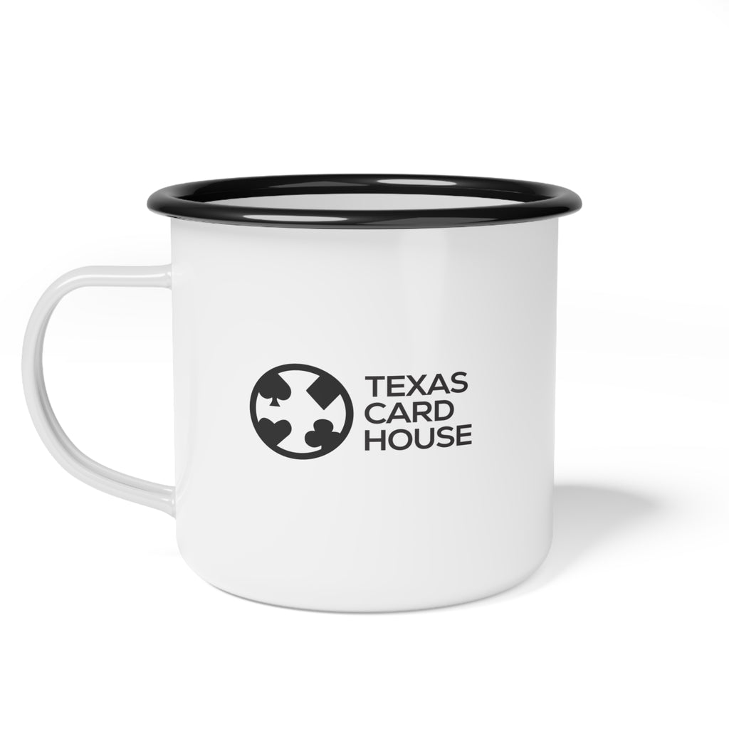 Texas Card House - Enamel Camp Cup