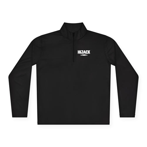 Hijack Poker White Logo Unisex Quarter-Zip Pullover