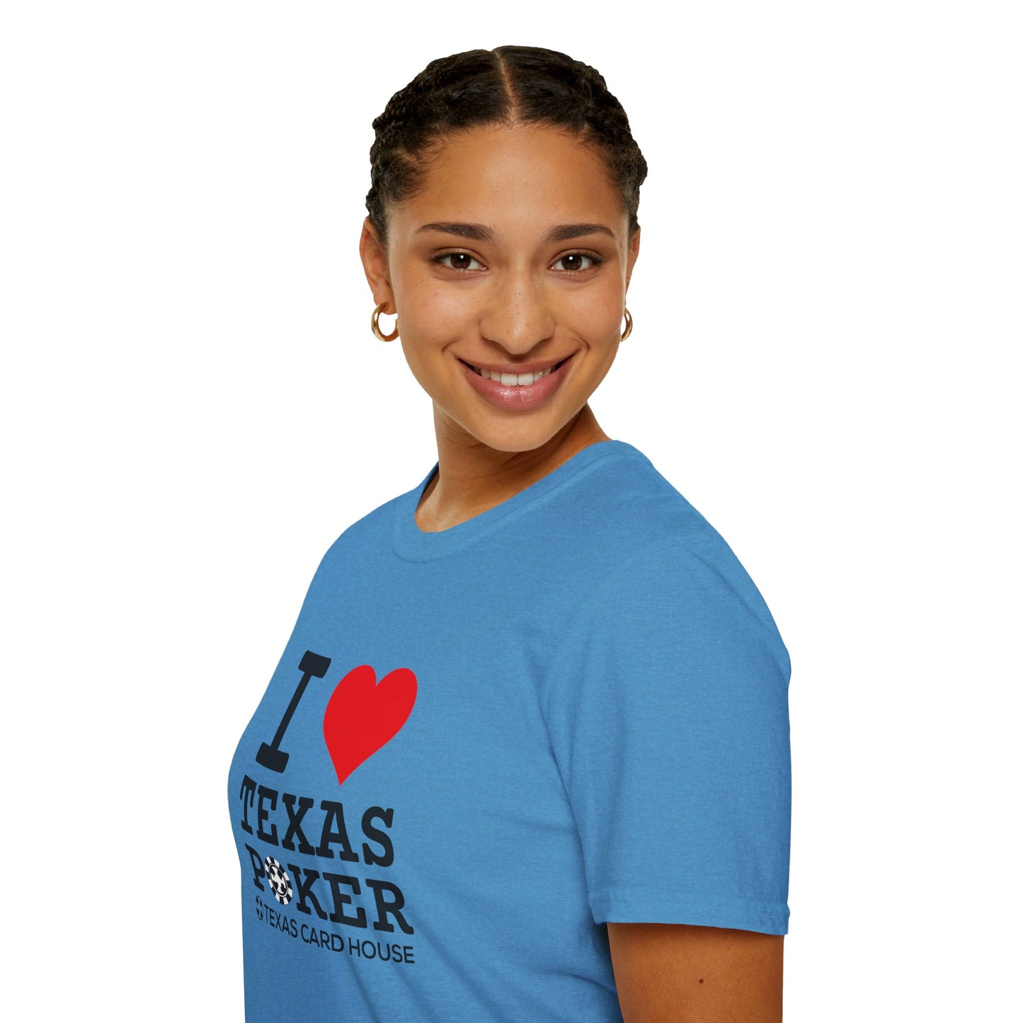 I Love Texas Poker Unisex Softstyle T-Shirt