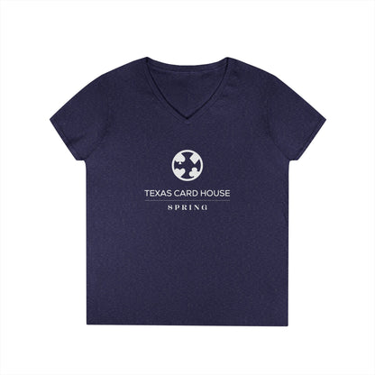 Texas Card House Spring Ladies' V-Neck T-Shirt