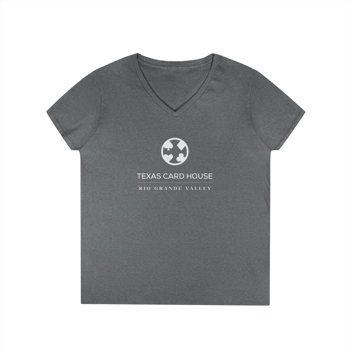 Texas Card House Rio Grande Valley Ladies' V-Neck T-Shirt