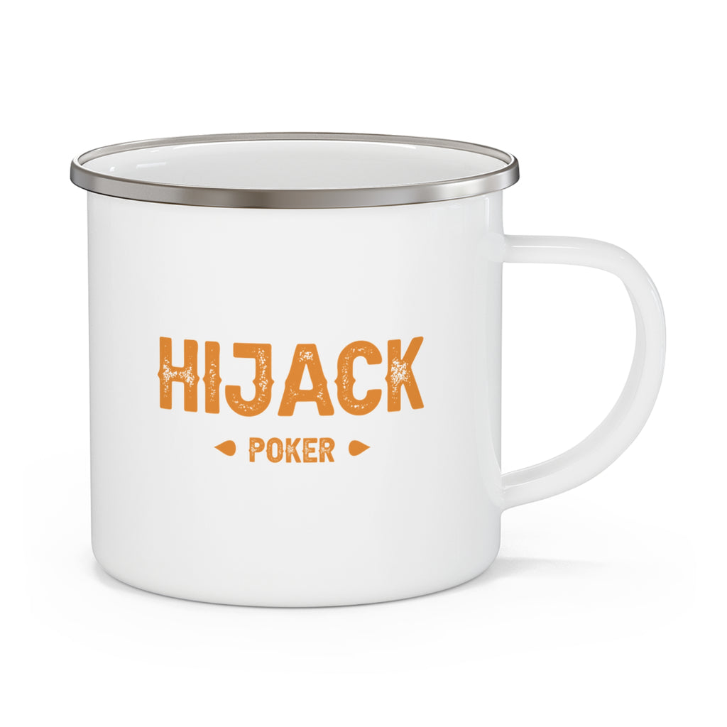 HIJACK Poker - Enamel Camping Mug
