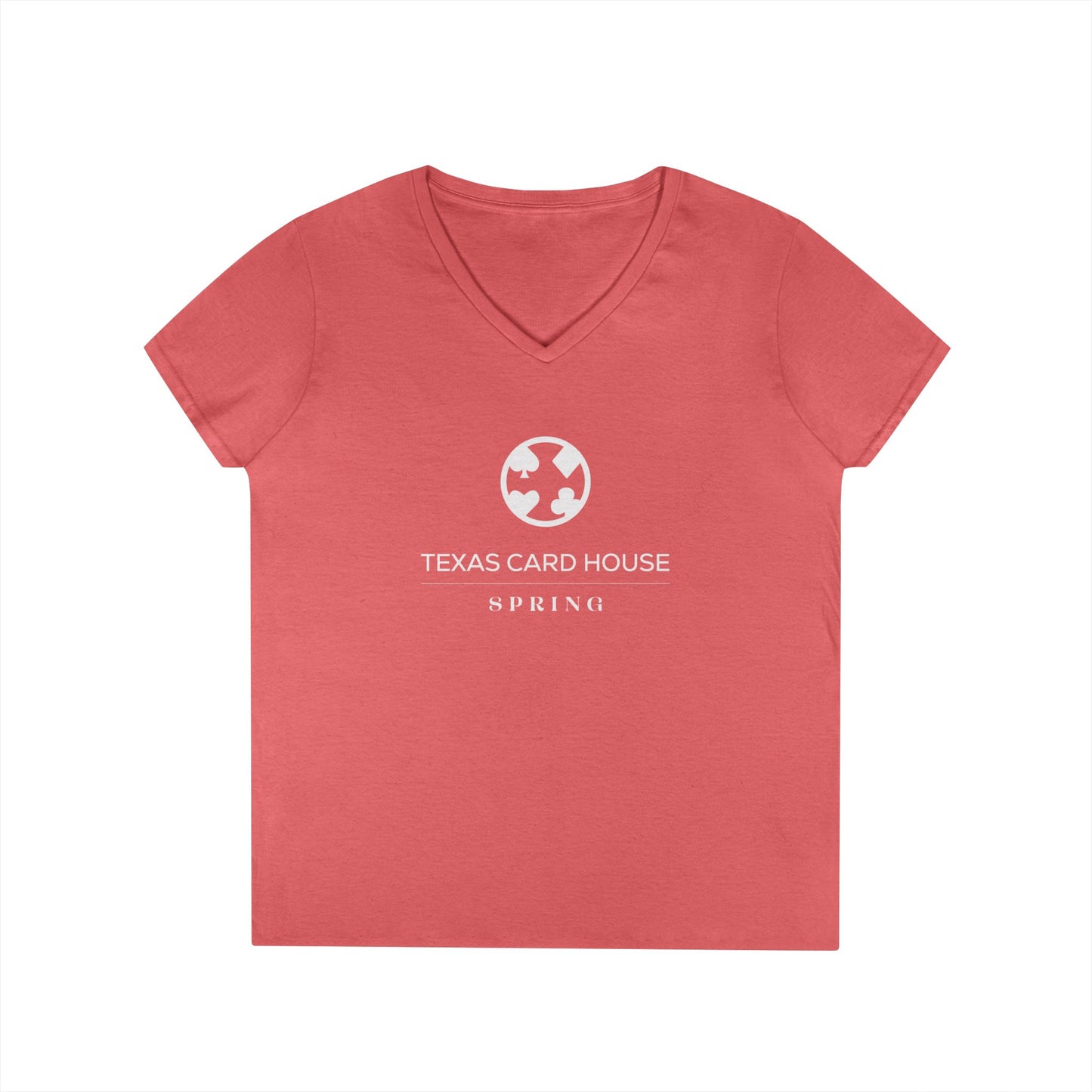 Texas Card House Spring Ladies' V-Neck T-Shirt