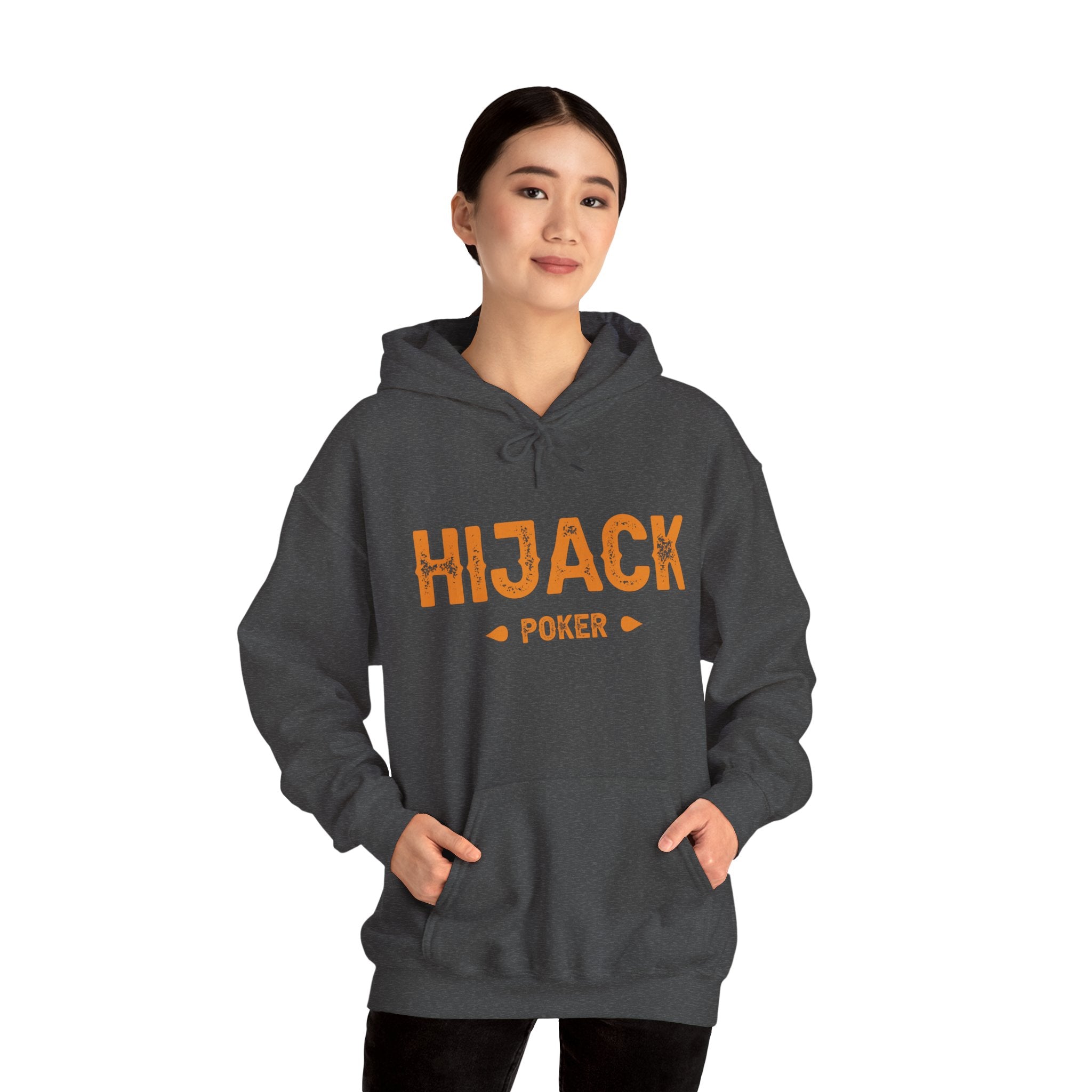 Hijack Orange Logo Unisex Heavy Blend™ Hooded Sweatshirt