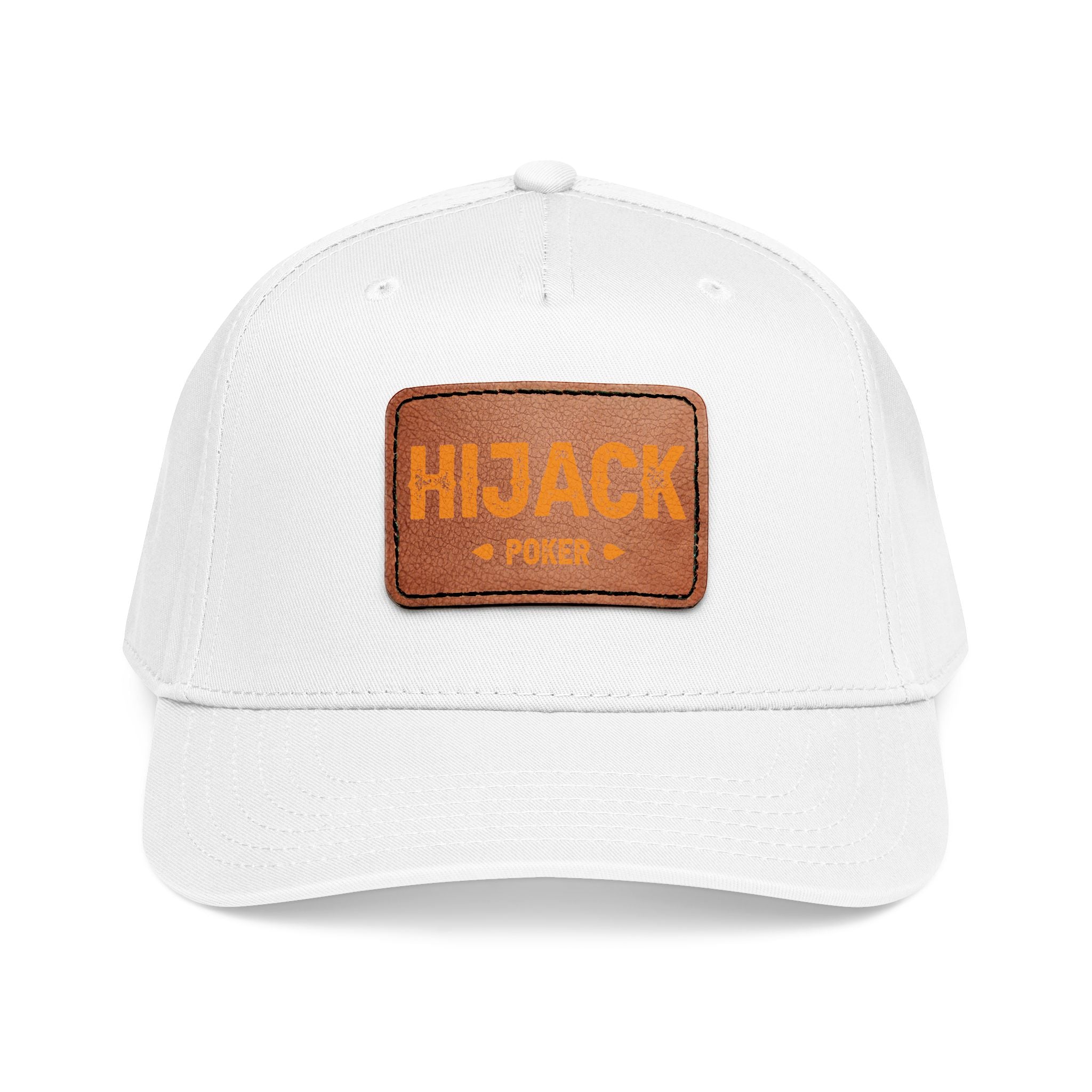 HIJACK Poker - Cap with Leather Patch