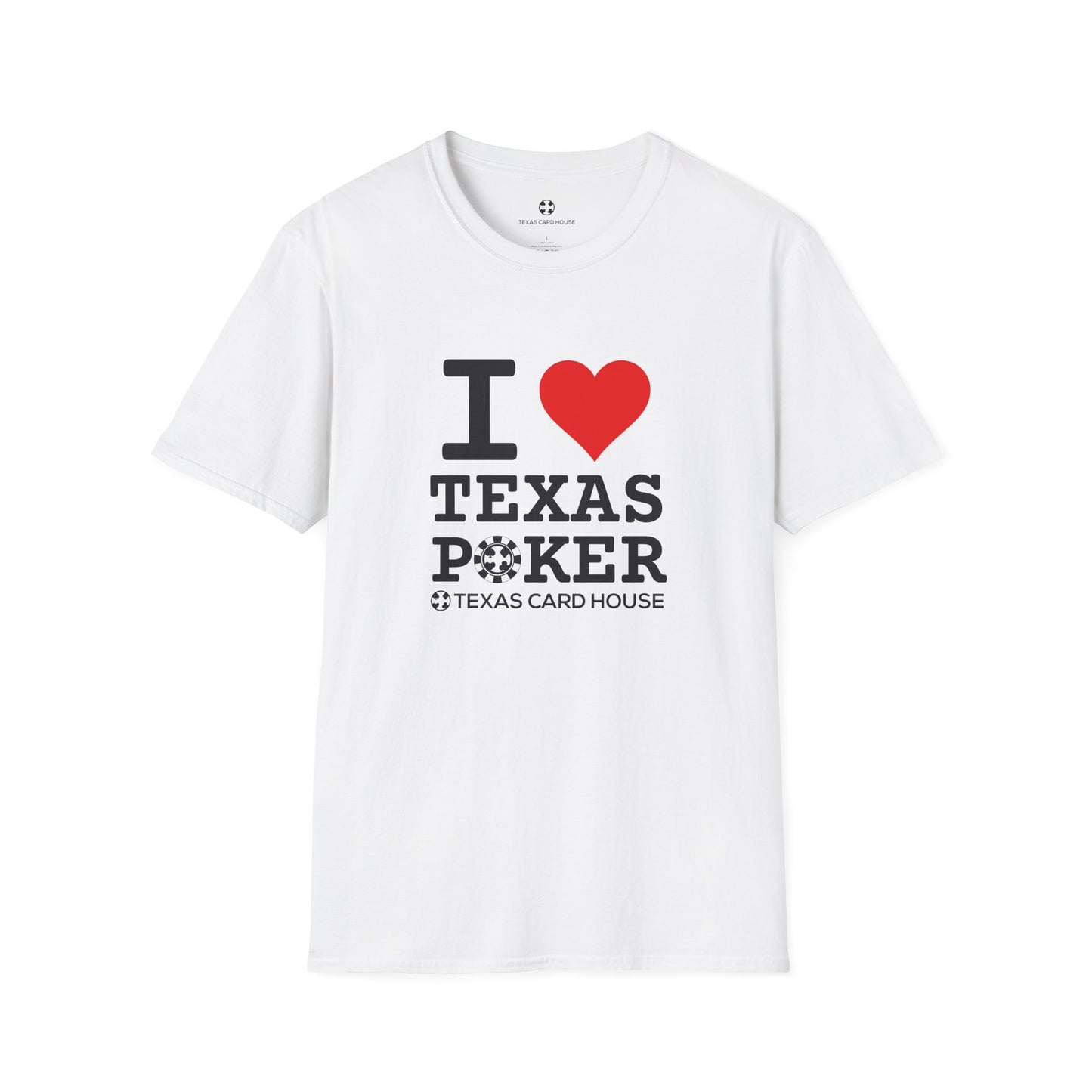 I Love Texas Poker Unisex Softstyle T-Shirt