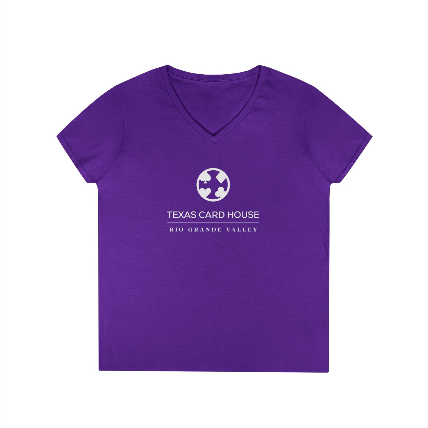 Texas Card House Rio Grande Valley Ladies' V-Neck T-Shirt