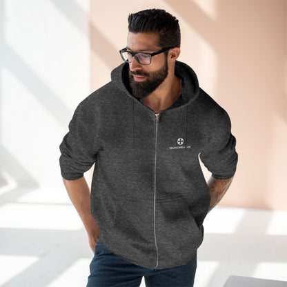 Texas Card House Unisex Zip Hoodie