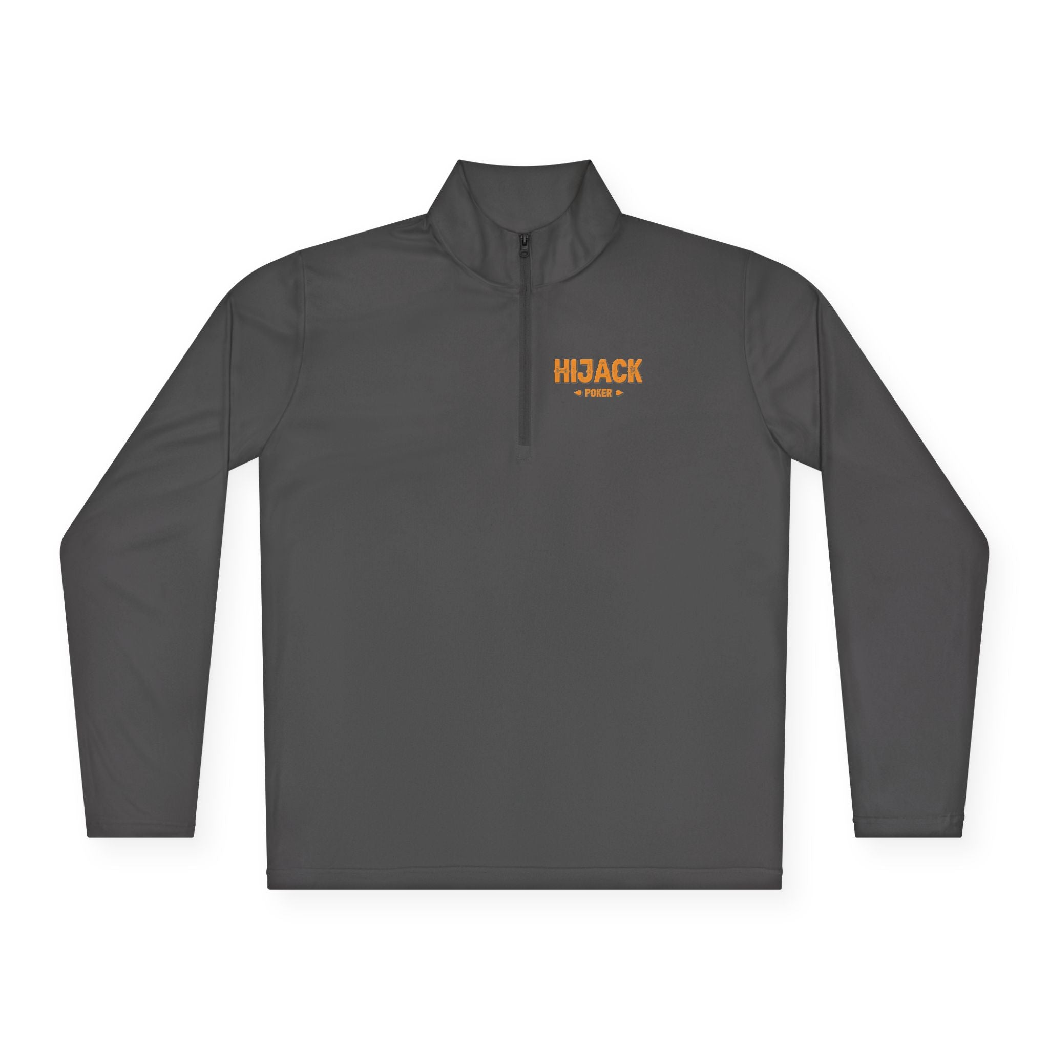 Hijack Poker Orange Logo Unisex Quarter-Zip Pullover