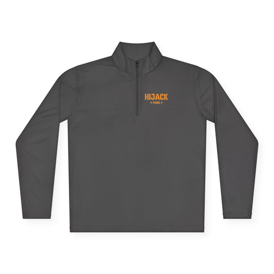 Hijack Poker Orange Logo Unisex Quarter-Zip Pullover