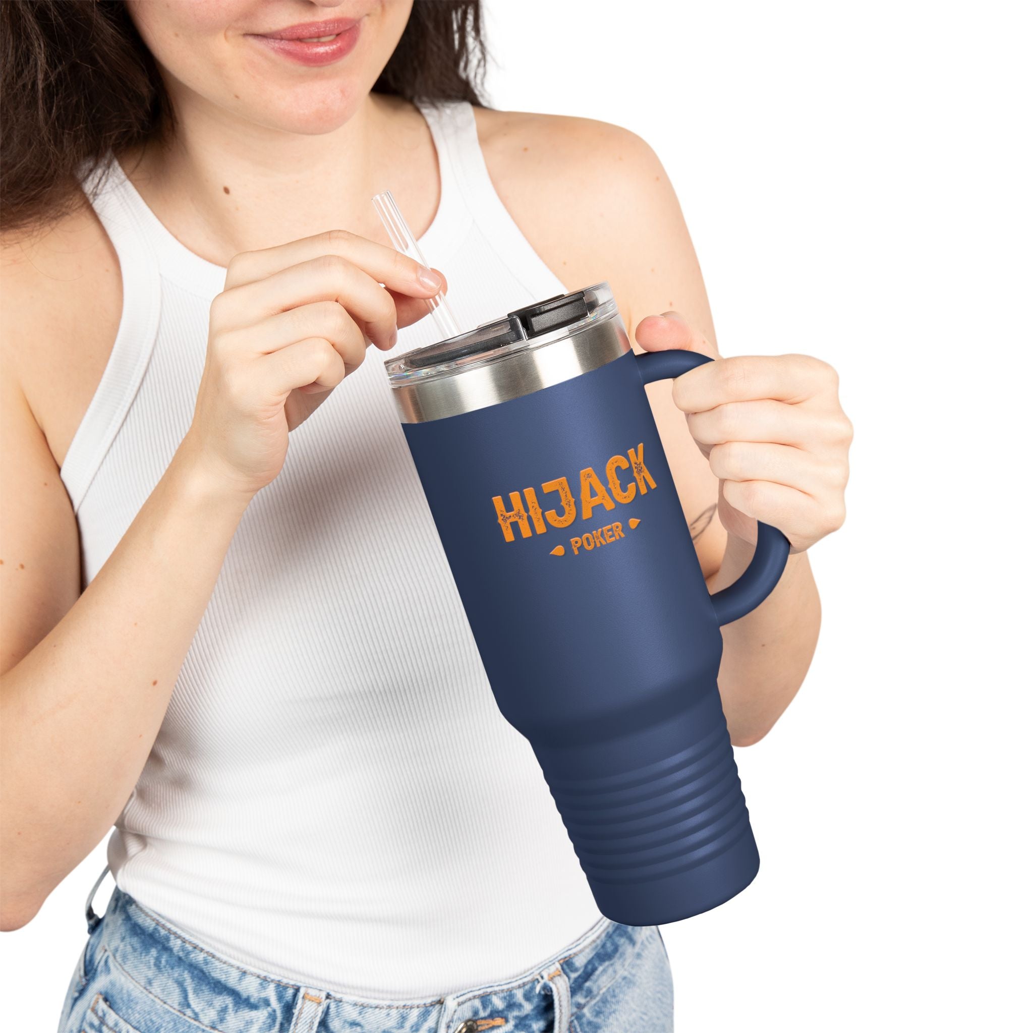 Hijack Poker Insulated Travel Mug, 40oz