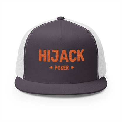 HIjack Poker 5 Panel Trucker Cap (Embroidery)