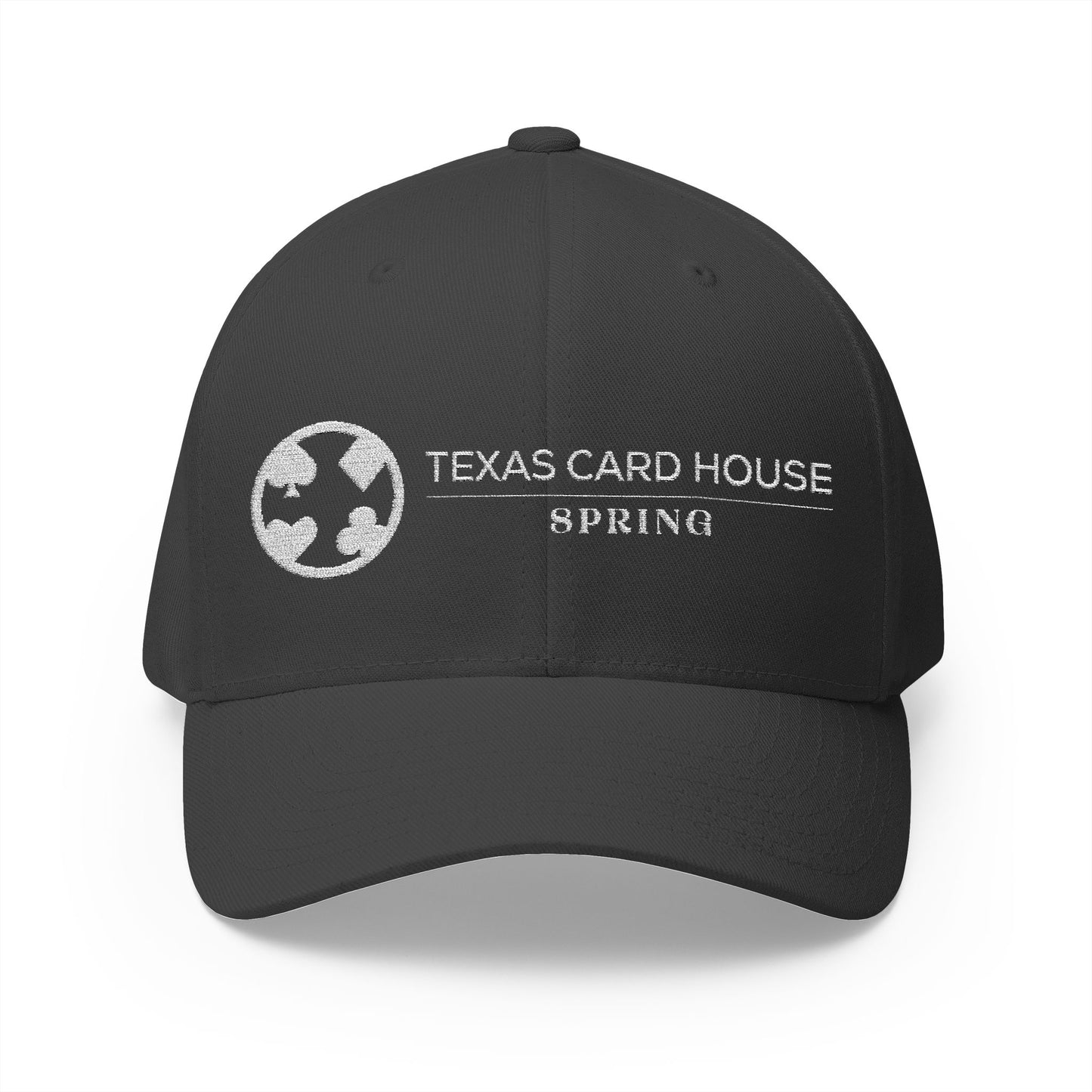 Texas Card House Spring Closed-Back Structured Cap (Embroidery)