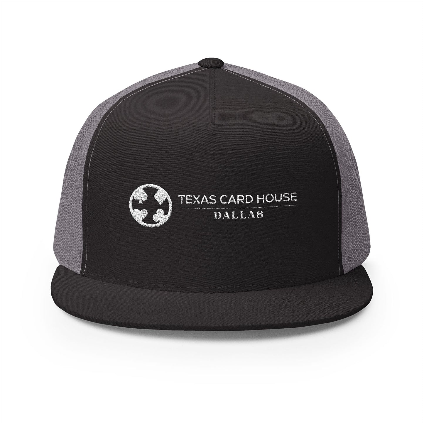 Texas Card House Dallas 5 Panel Trucker Cap (Embroidery)