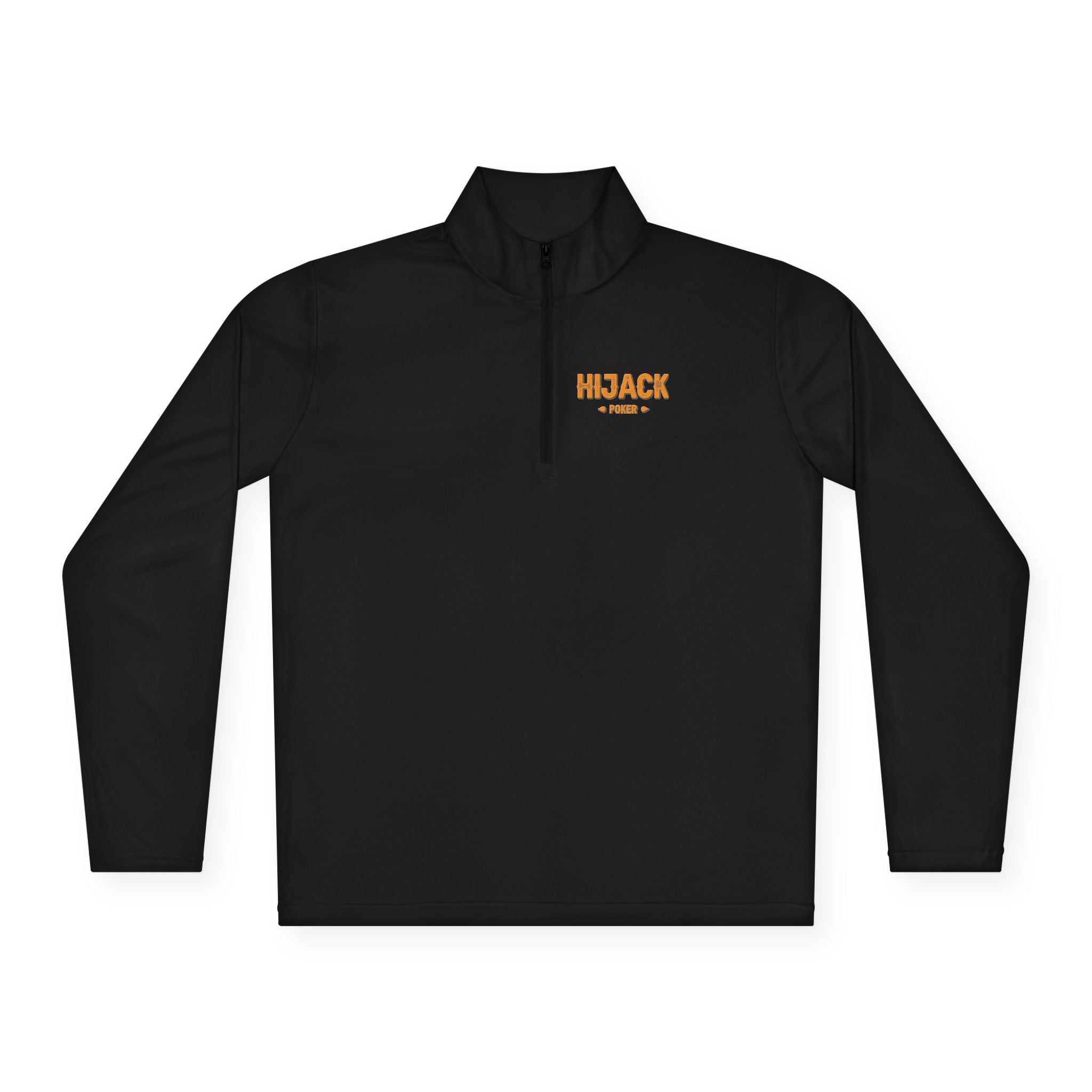 Hijack Poker Orange Logo Unisex Quarter-Zip Pullover