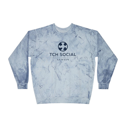 TCH Social Austin Premium Color Blast Crewneck Sweatshirt