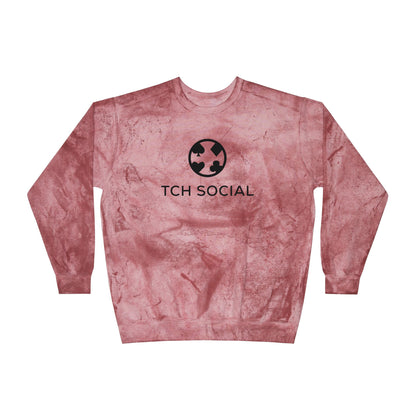 TCH Social Premium Color Blast Crewneck Sweatshirt