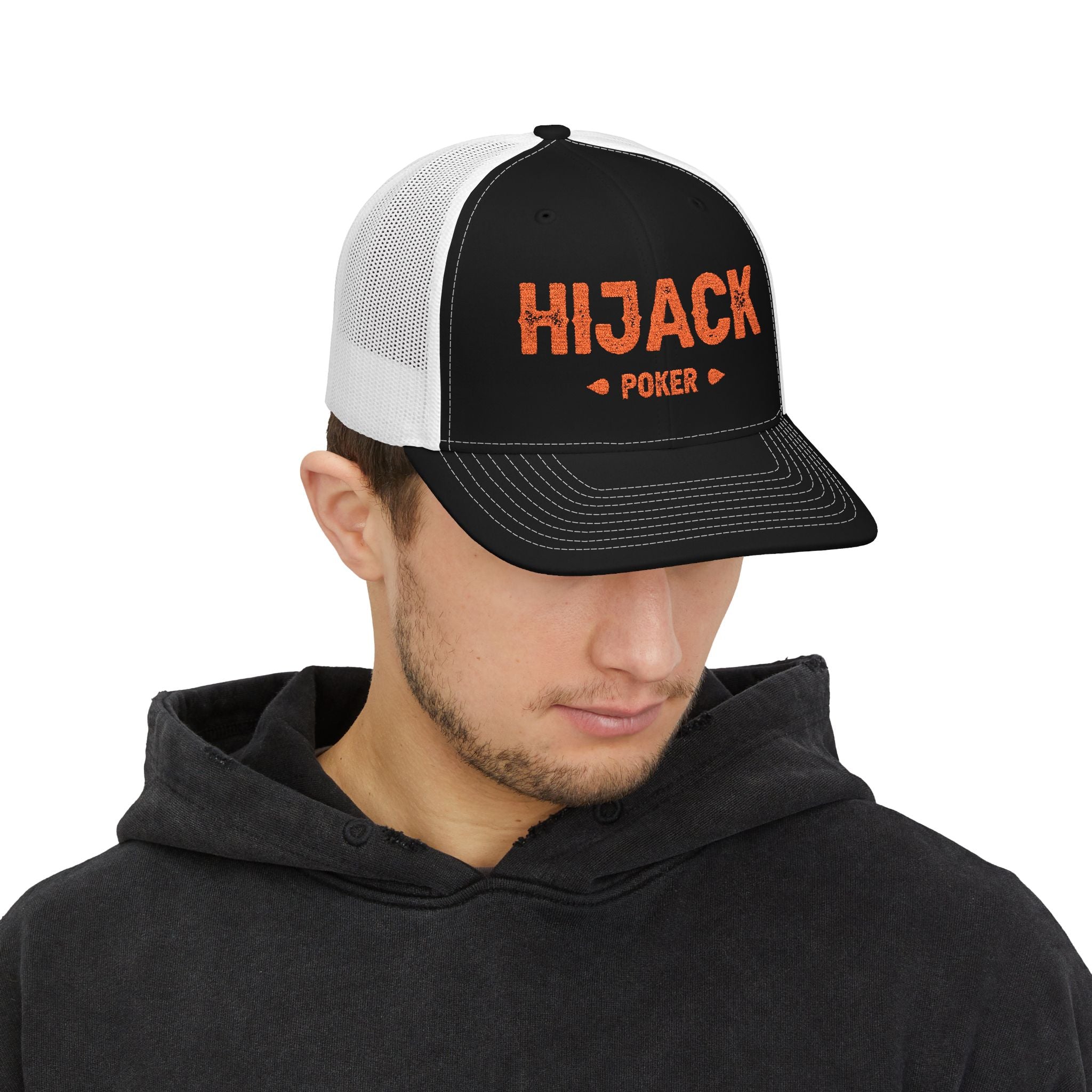 HIJACK Poker - Snapback Trucker Cap (Embroidery)