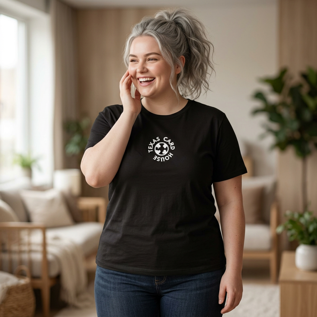Round Chip Tee — Tri-Blend Poker T‑Shirt