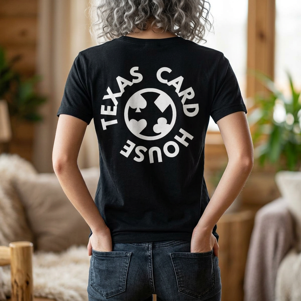Round Chip Tee — Tri-Blend Poker T‑Shirt
