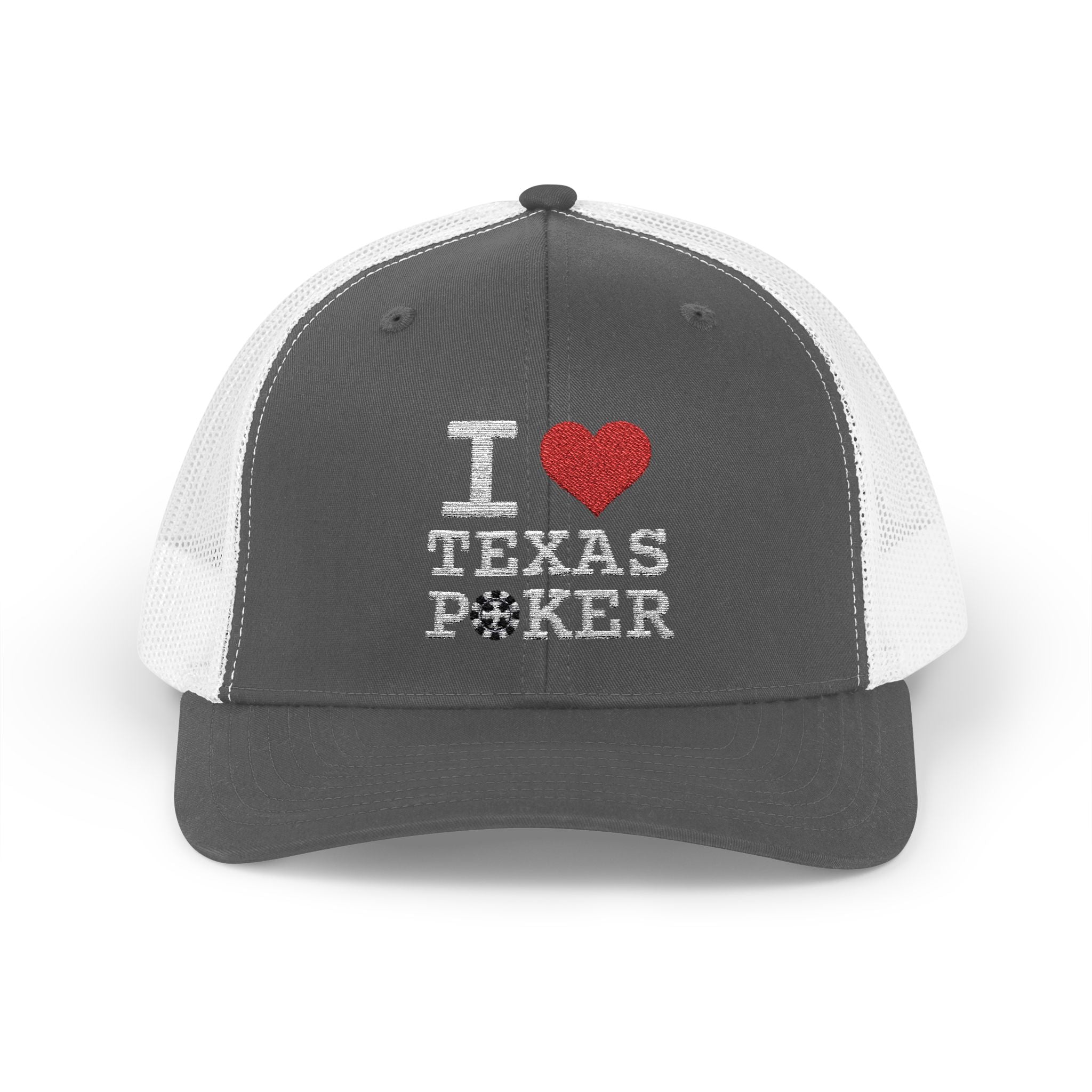 I Love Texas Poker Snapback Trucker Cap