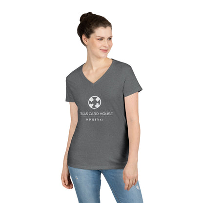 Texas Card House Spring Ladies' V-Neck T-Shirt