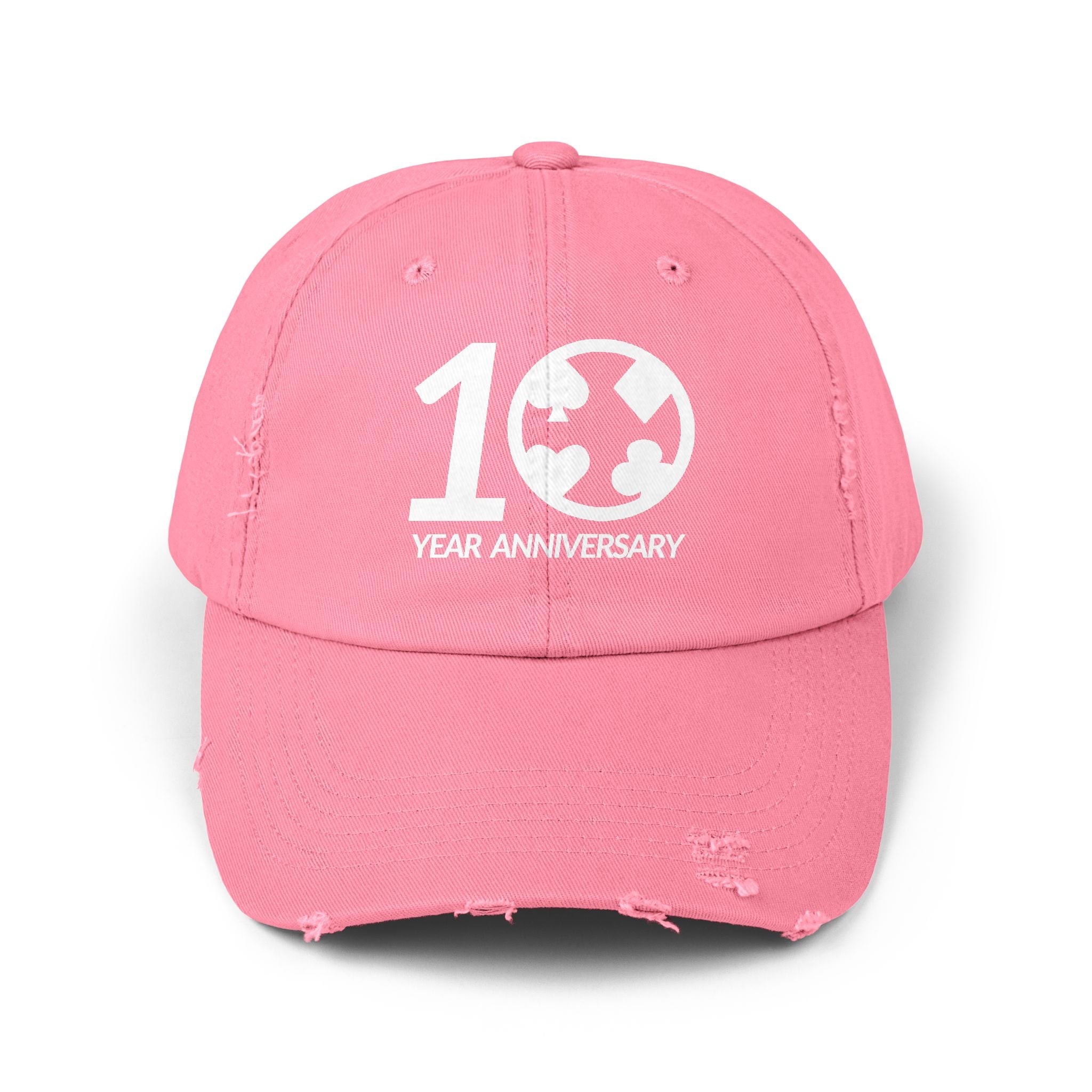 TCH 10 Year Anniversary Unisex Distressed Cap