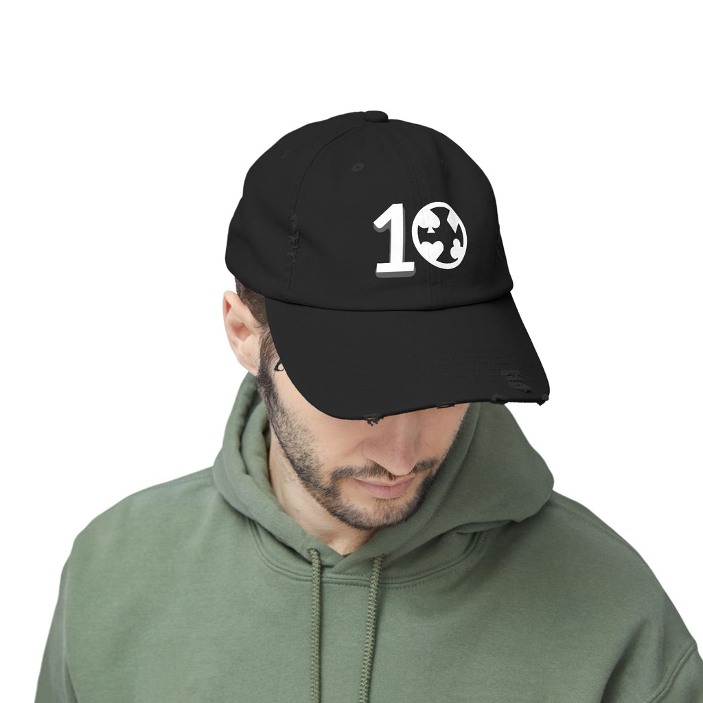 TCH 10 Anniversary Unisex Distressed Cap