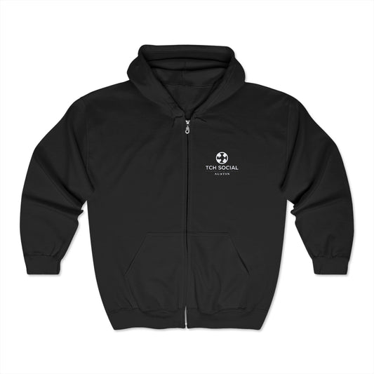 TCH Social Austin Unisex Heavy Blend™ Full Zip Hooded Sweatshirt