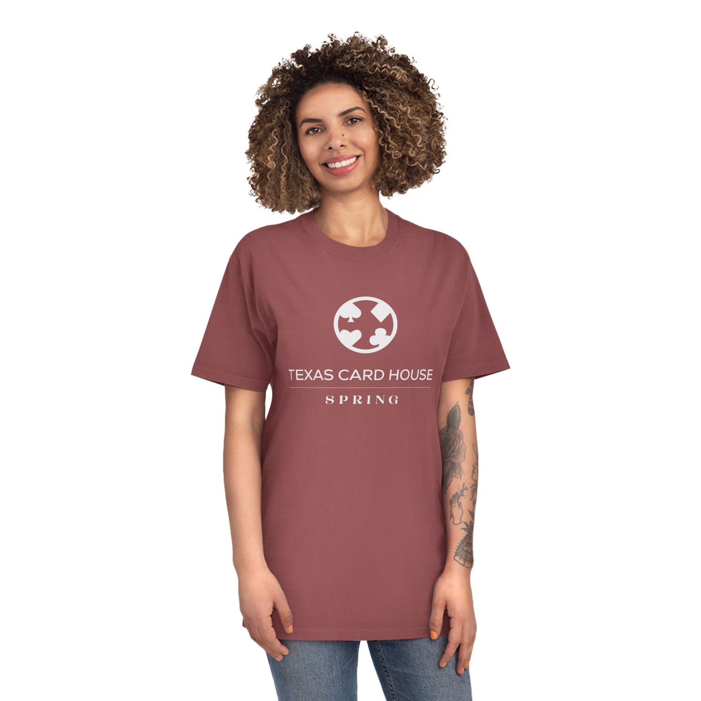 Texas Card House Spring Unisex Faded Shirt