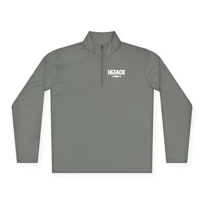 Hijack Poker White Logo Unisex Quarter-Zip Pullover
