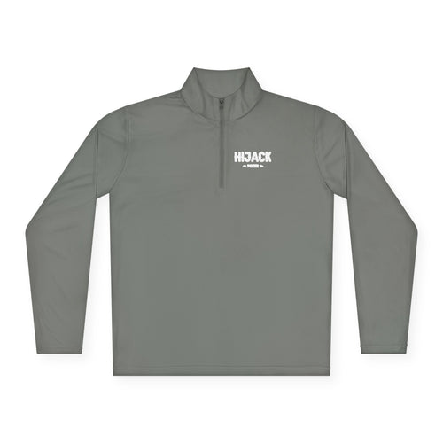 Hijack Poker White Logo Unisex Quarter-Zip Pullover