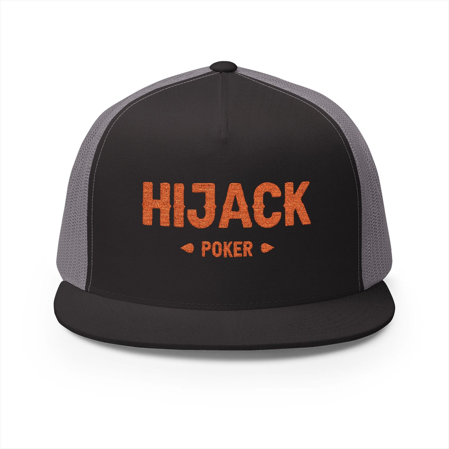 HIjack Poker 5 Panel Trucker Cap (Embroidery)