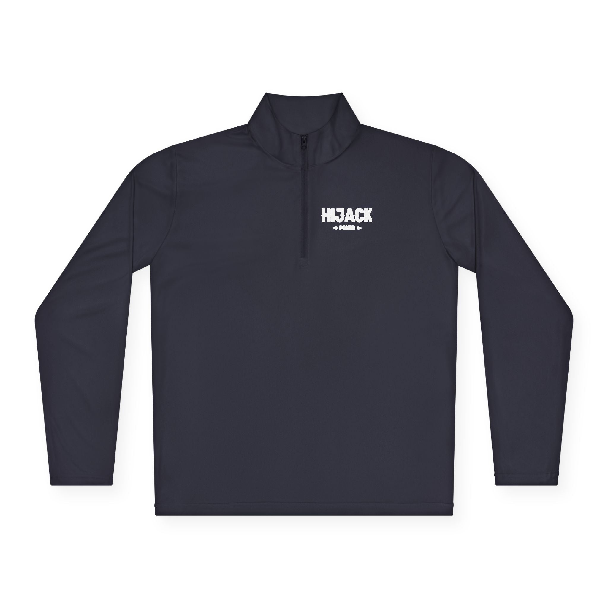 Hijack Poker White Logo Unisex Quarter-Zip Pullover