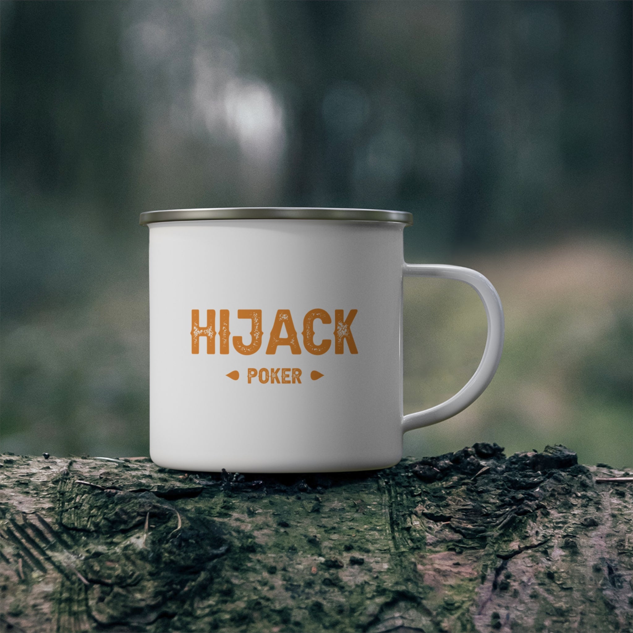 HIJACK Poker - Enamel Camping Mug