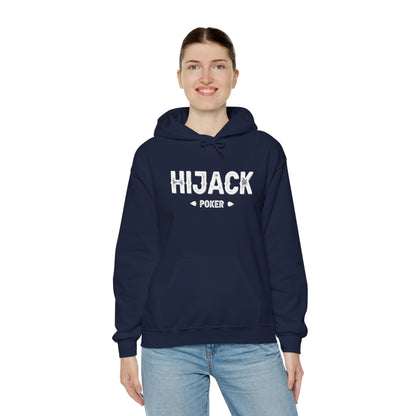 Hijack White Logo Unisex Heavy Blend™ Hooded Sweatshirt